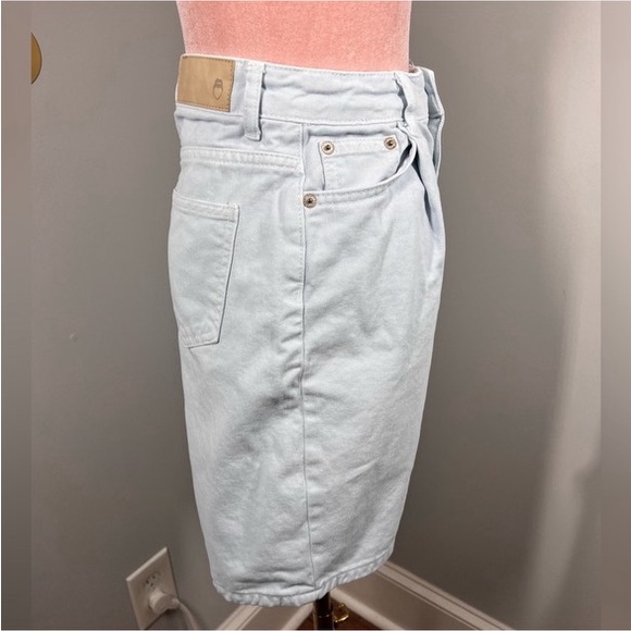 EUC Nasty Gal High Waisted Longline Denim Mom Shorts - Picture 8 of 12